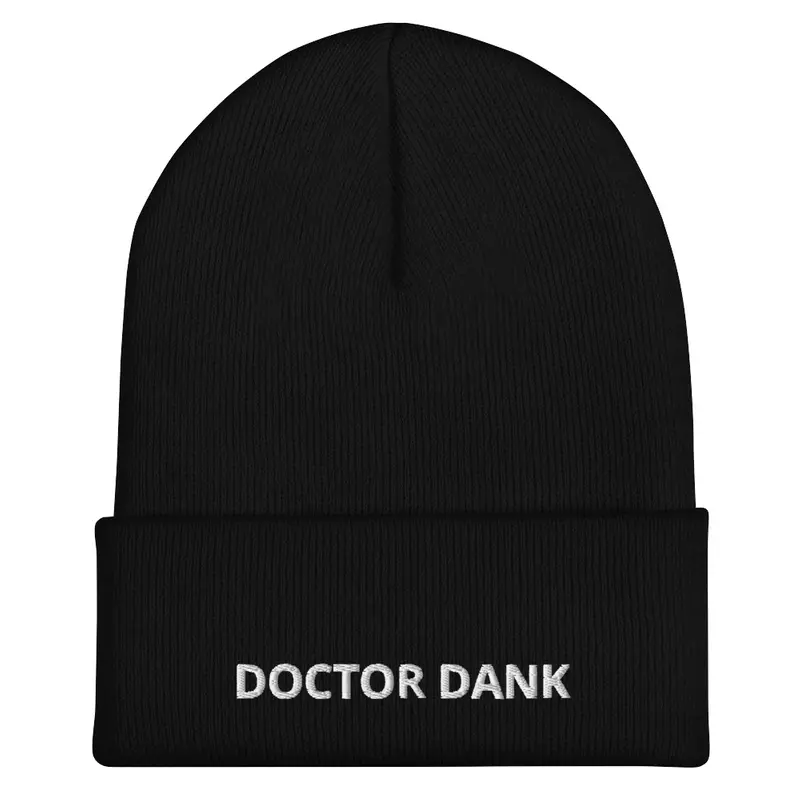 Doctor Dank Beanie white txt